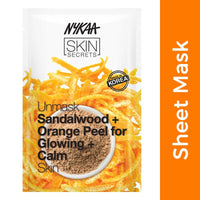 Thumbnail for Nykaa Skin Secrets Indian Rituals Sandalwood + Orange Peel Sheet Mask For Glowing & Calm Skin - Distacart
