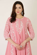 Thumbnail for Joban Fashion Pink Georgette Kurta Set