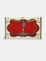 Thumbnail for NVR Women & Men Set of 2 Blue Evil Eye Bhaiya Bhabhi Rakhi With Roli Chawal & Chocolate - Distacart