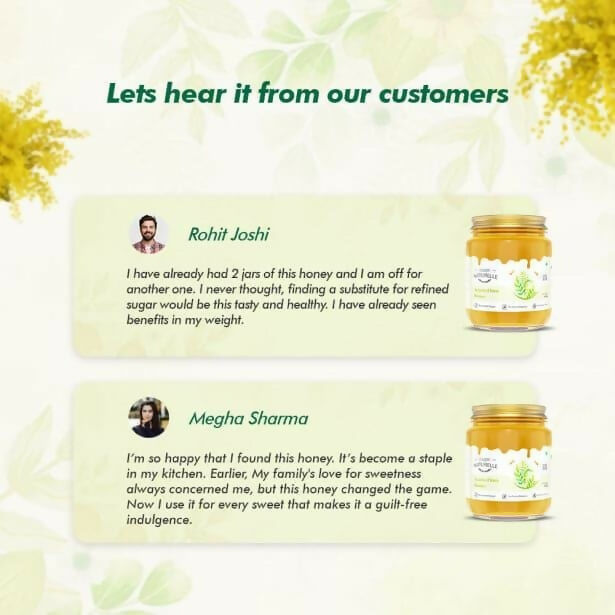 Farm Naturelle Acacia Honey - Raw, Natural, and Unprocessed Forest Honey - Distacart