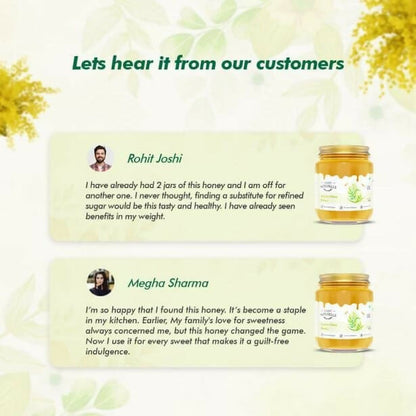 Farm Naturelle Acacia Honey - Raw, Natural, and Unprocessed Forest Honey - Distacart
