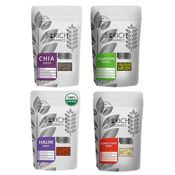 Sorich Organics Chia, Pumpkin, Sunflower and Halim Seeds - Distacart