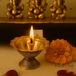 Thumbnail for CraftVatika Brass Traditional Devdas Puja Lamp For Decor