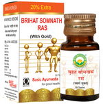 Thumbnail for Basic Ayurveda Brihat Somnath Ras (With Gold) - Distacart