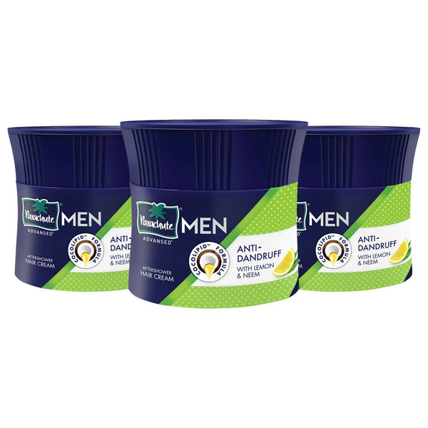 Parachute Advansed Men Hair Cream, Anti-Dandruff, With Lemon & Neem - Distacart