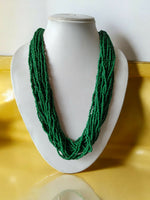 Thumbnail for Inhanns Handmade Beaded Multilayer Necklace, 20 Layers - Green - Distacart