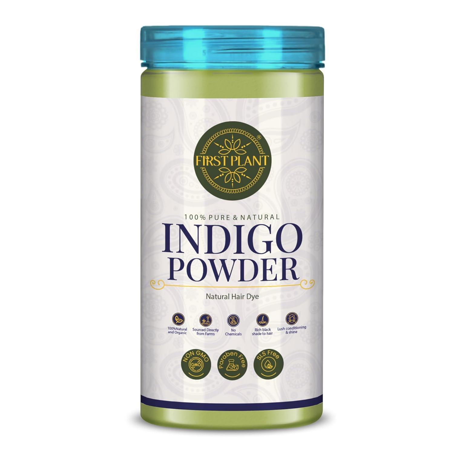 First Plant Organic Indigo Powder For Black Hair - Distacart