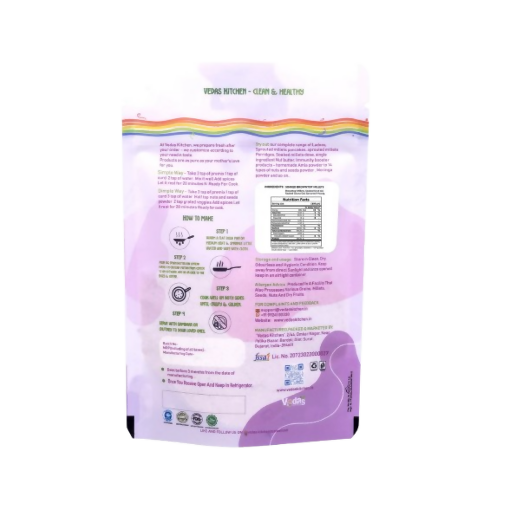 Vedas Kitchen Soaked Browntop Millets Dosa Premix - Dista