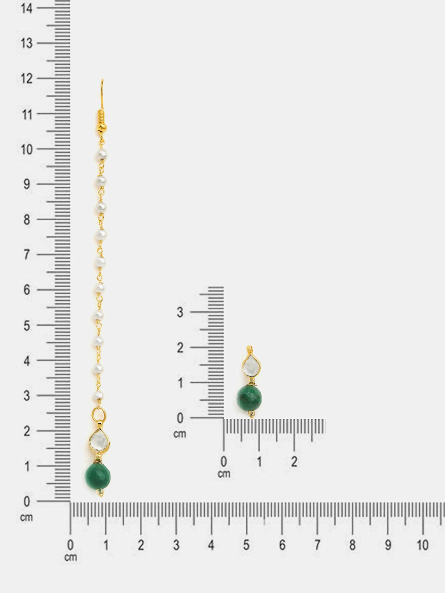 Ruby Raang Maang Tikka And Earrings Set