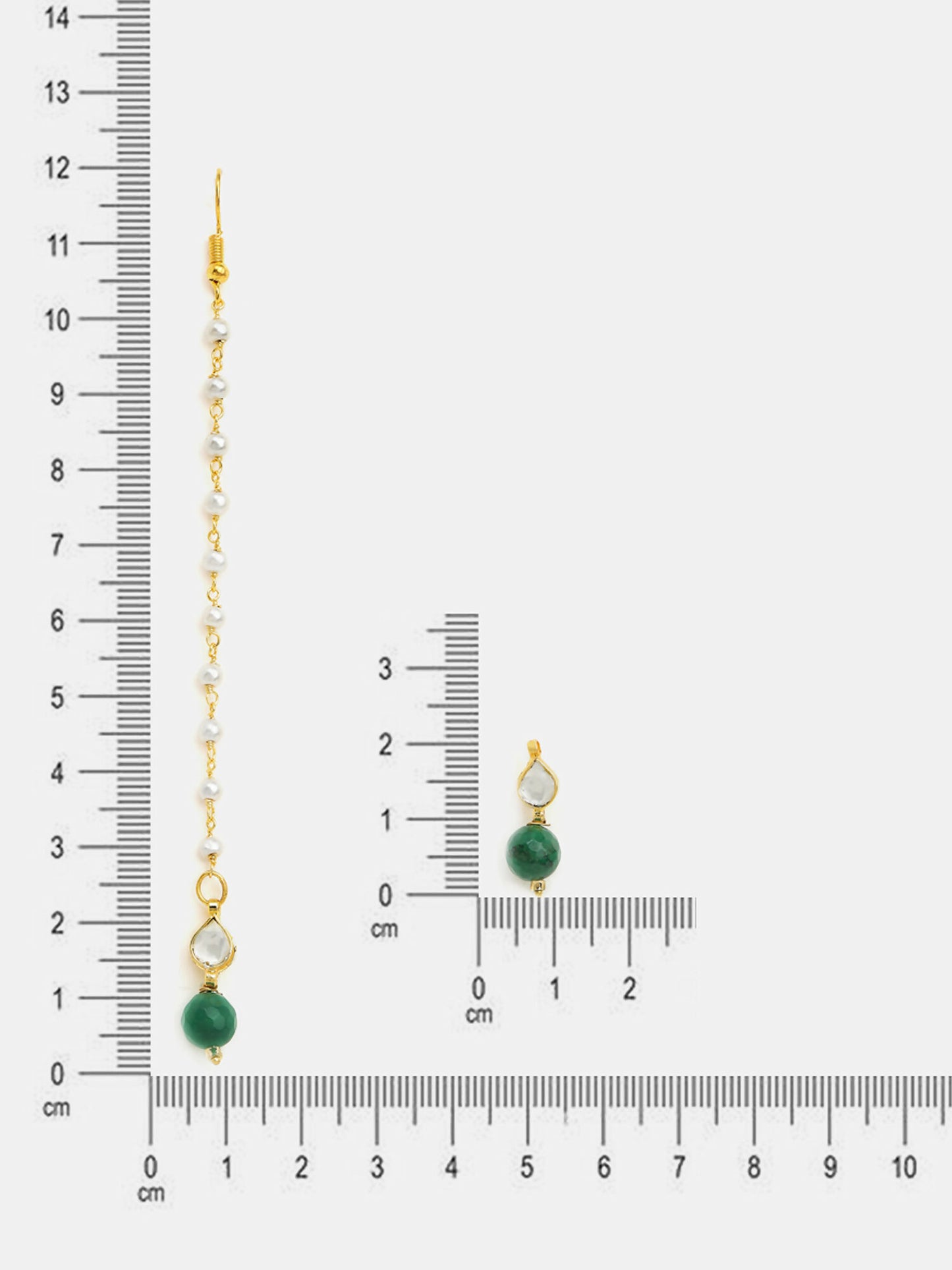 Ruby Raang Maang Tikka And Earrings Set - Distacart