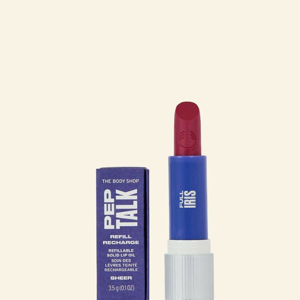 The Body Shop Peptalk Flower Lip Oil Refill- Iris - Distacart