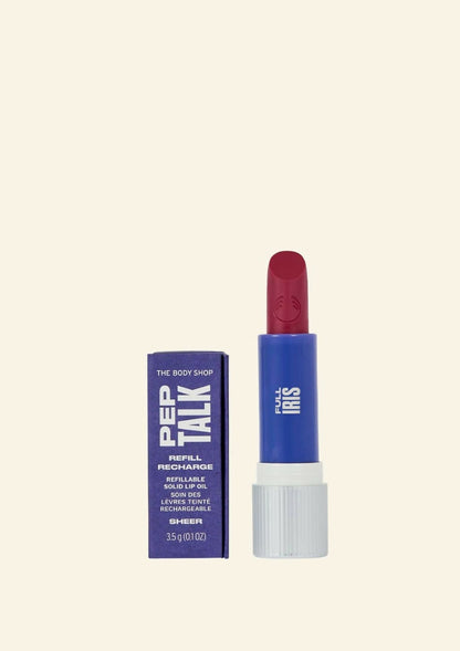 The Body Shop Peptalk Flower Lip Oil Refill- Iris - Distacart
