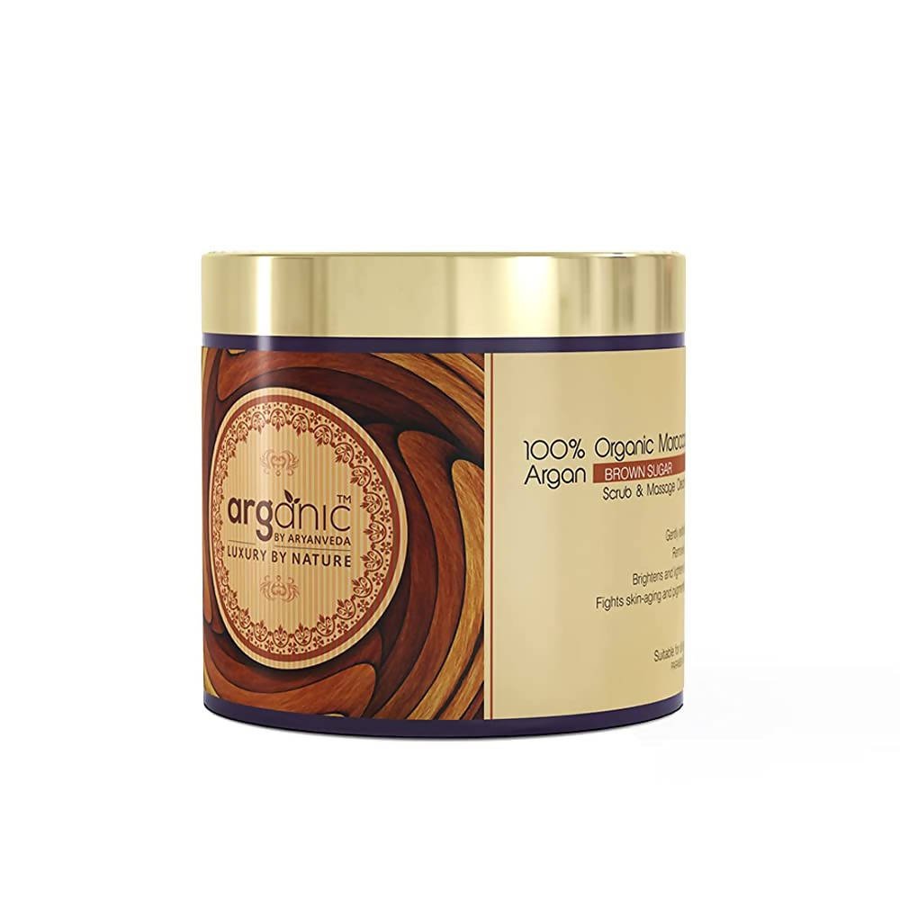 Aaryanveda Arganic Exfoliating Face Scrub - Distacart