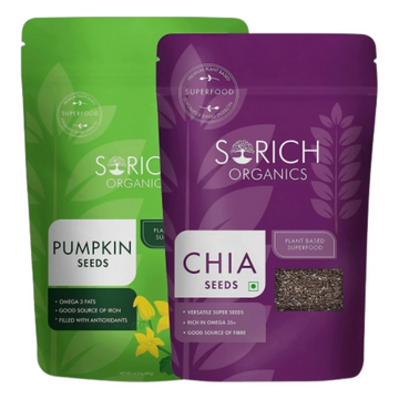 Sorich Organics Combo Pack of Chia and Pumpkin Seeds - Distacart