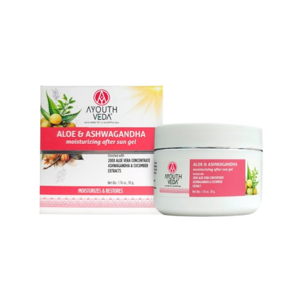 Ayouthveda Aloe & Ashwagandha Moiturizing After Sun Gel - Distacart