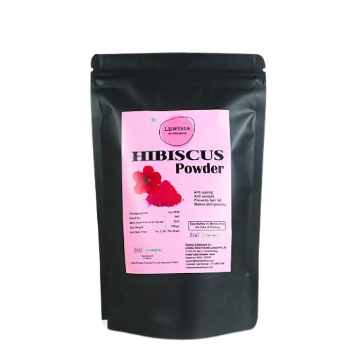 Lewisia In Organics Hibiscus Flower Powder for Face Pack & Hair Mask