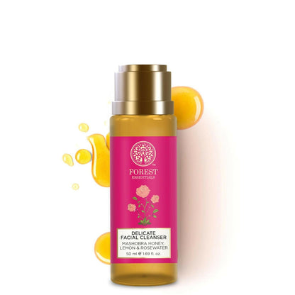 Forest Essentials Delicate Facial Cleanser - Honey, Lemon & Rosewater - Distacart