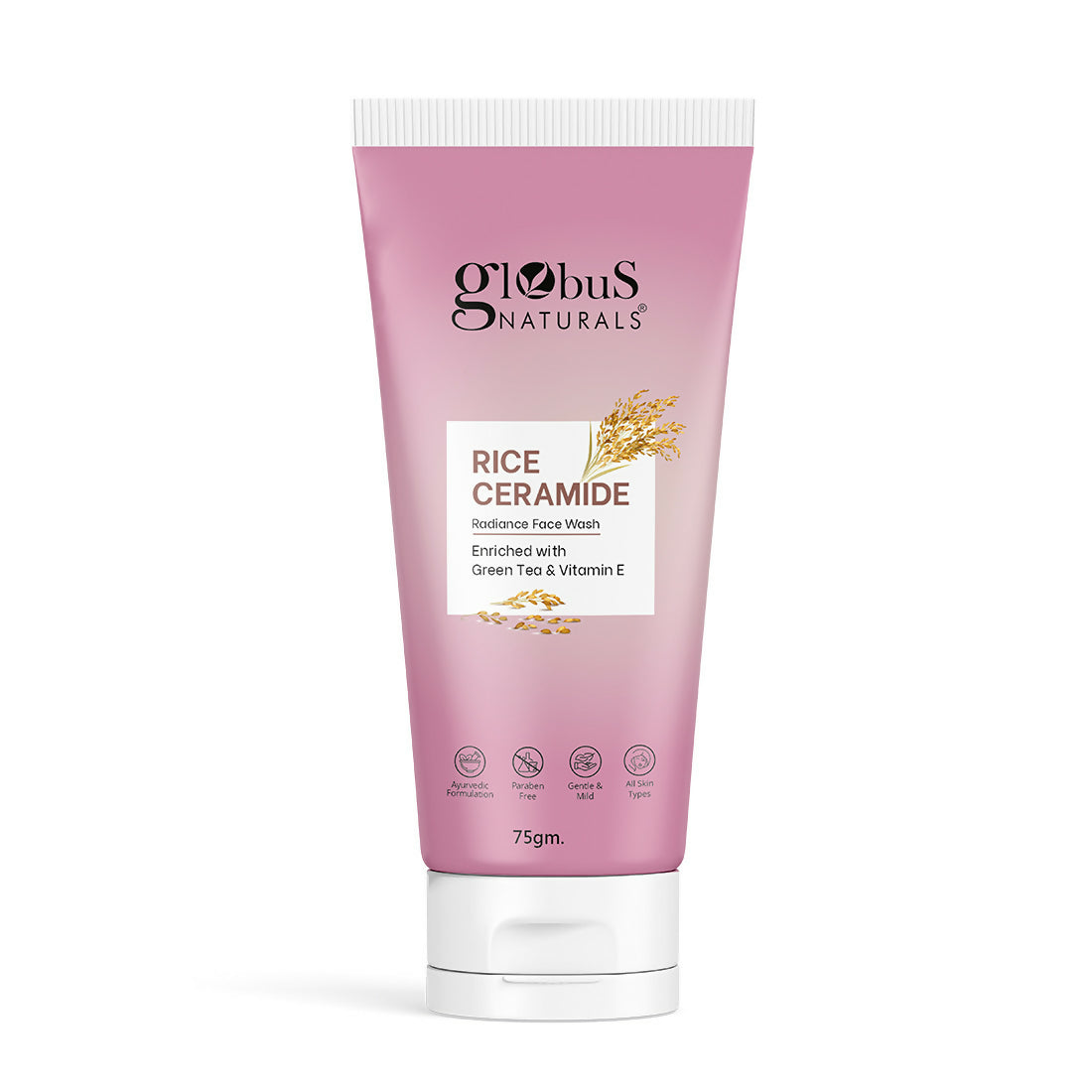 Globus Naturals Rice Ceramide Face Wash