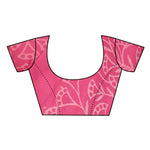 Thumbnail for Very Much Indian Handblock Printed Cotton Saree With Natural Dyes - Pink - Distacart