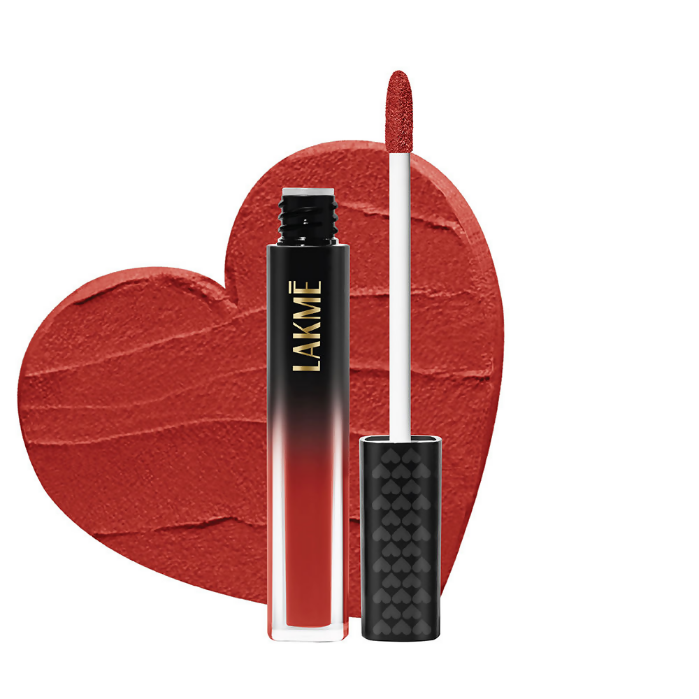 Lakme Xtraordin-Airy Velvet Matte Lip Mousse - The One Red - Distacart