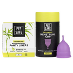 Thumbnail for Pee Safe Menstrual Cup & Bio Panty Liners For Women - Dista