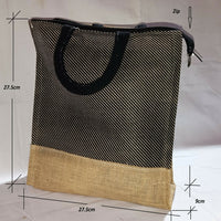 Thumbnail for Jute Ladies Fashion Bags Combo - Big & Small - Distacart