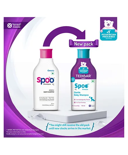 Tedibar Spoo Baby Shampoo, No-Tear Formula, Gentle On Scalp - Distacart