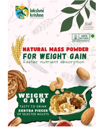 Lakshmi Krishna Naturals Natural Mass Powder For Weight Gain - Distacart