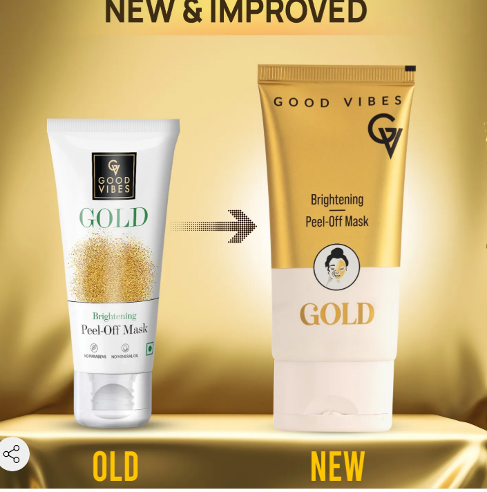 Good Vibes Gold Brightening Peel Off Mask - Distacart