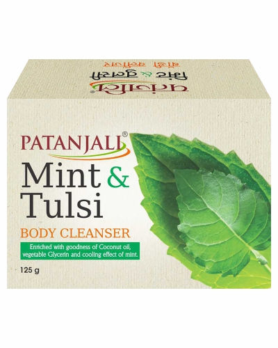 Patanjali Mint - Tulsi Body Cleanser Soap 75GM - Distacart