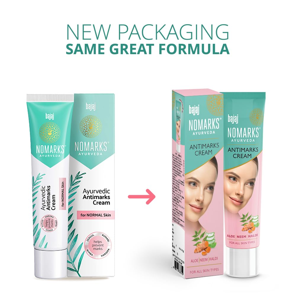 Bajaj Nomarks Ayurvedic Antimarks Cream For Normal Skin - Distacart