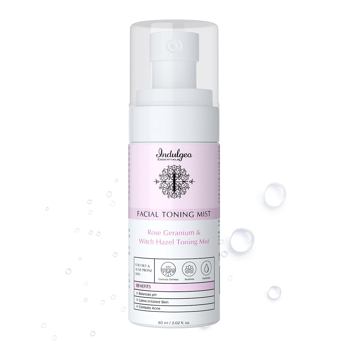 Indulgeo Essentials Rose Geranium Witch Hazel Toning Mist - Distacart