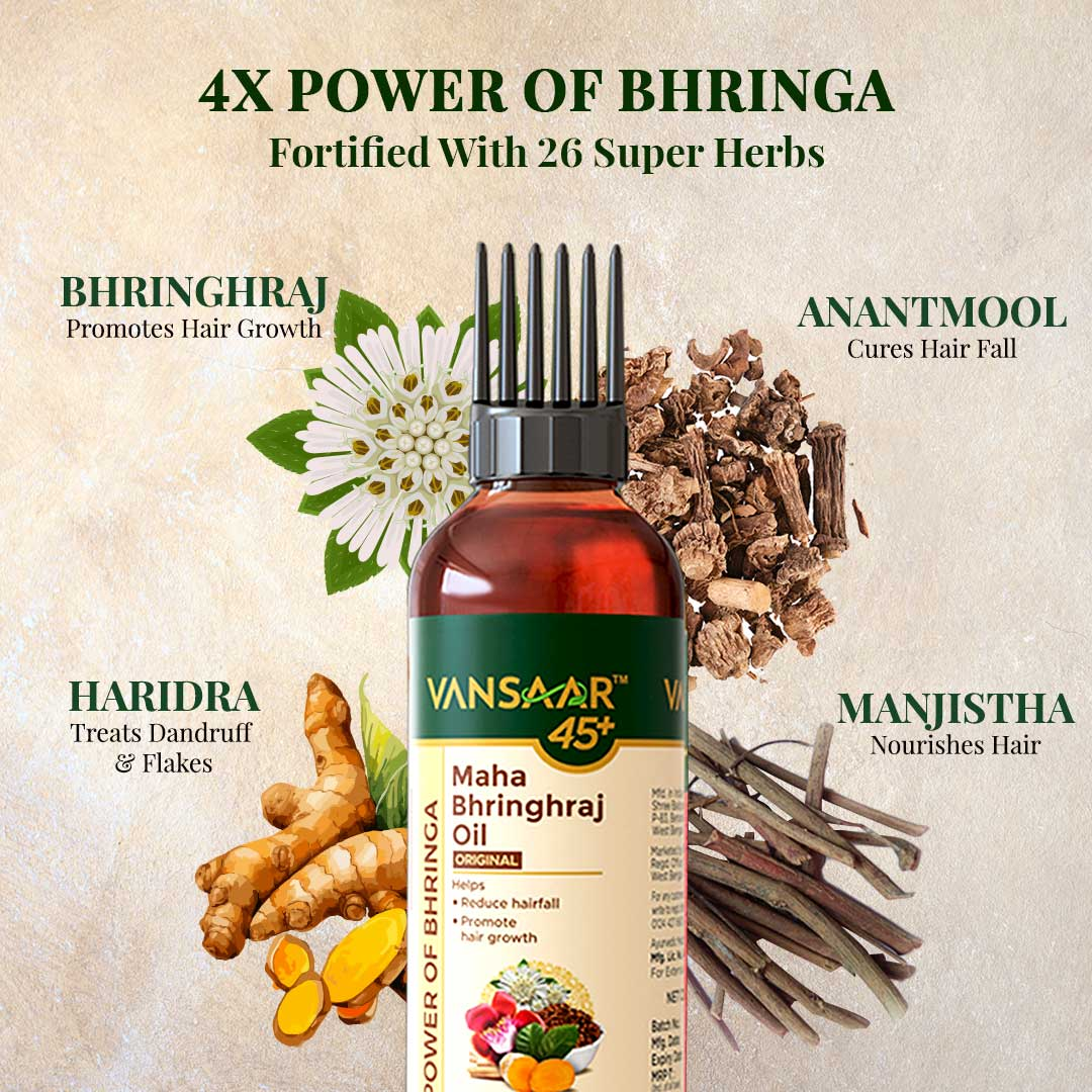 Vansaar Maha Bhringraj Tel for Hair Growth - Distacart