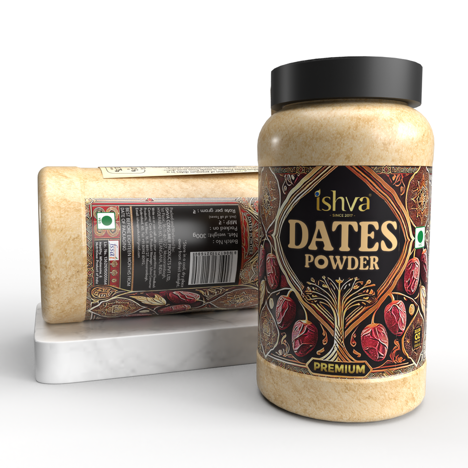 Ishva Dates Powder Jar Bottle - Distacart