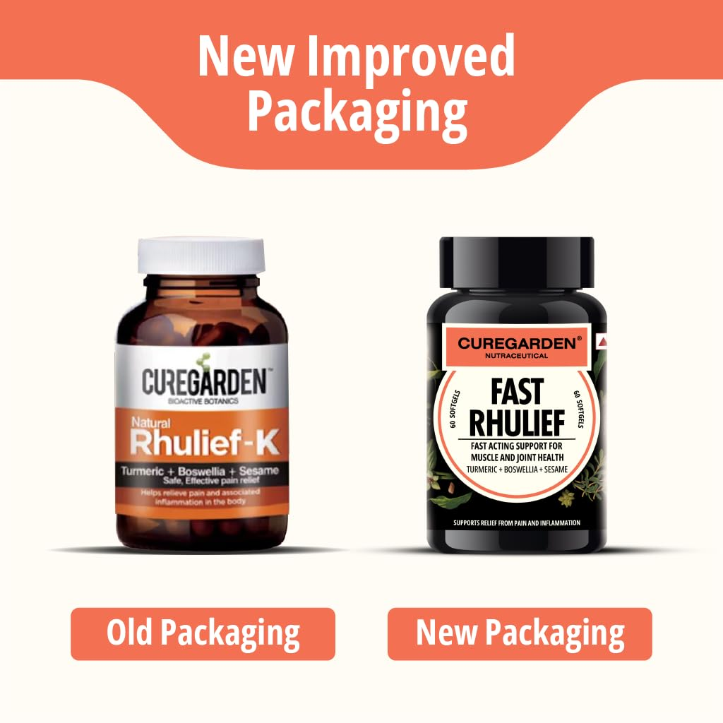 Curegarden Natural Rhulief Softgels - Distacart