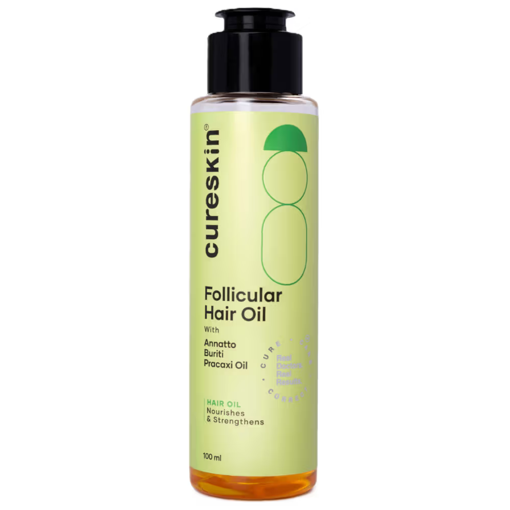 Cureskin Follicular Hair Oil - Nourishes & Strengthens with Biotin, Bhringraj and Coconut Hair Oil - Distacart