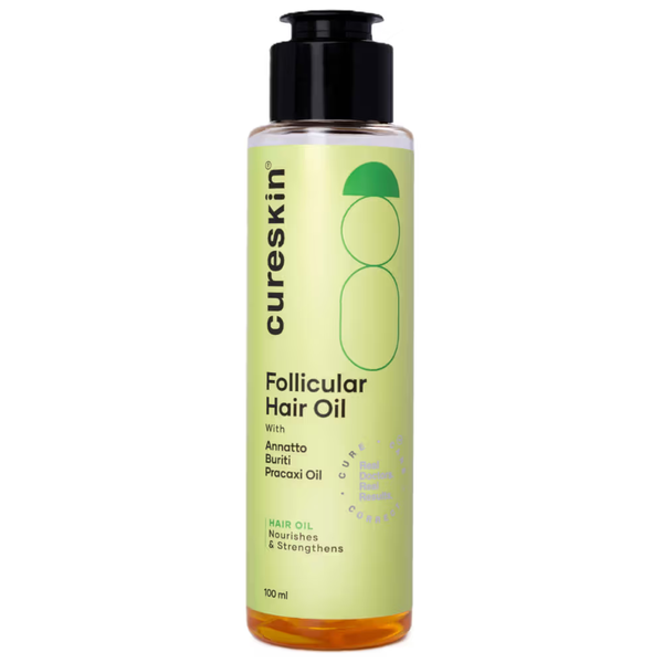 Cureskin Follicular Hair Oil - Nourishes & Strengthens with Biotin, Bhringraj and Coconut Hair Oil