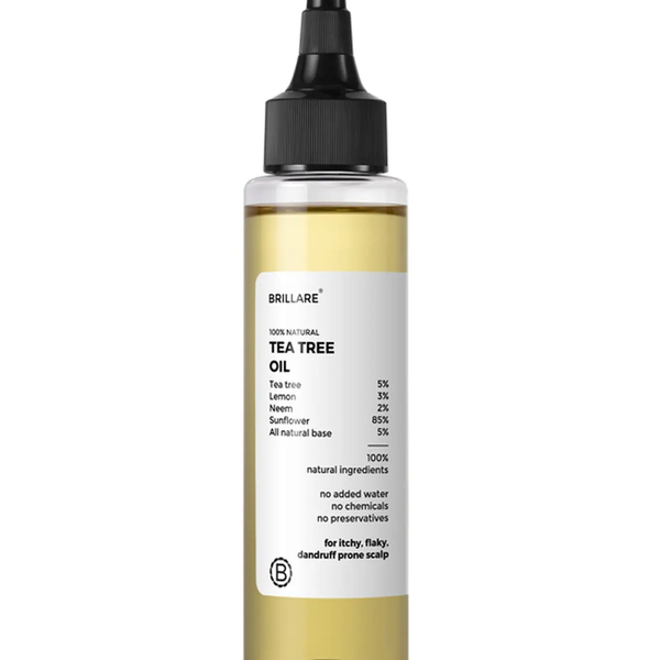 Brillare Tea Tree Hair Oil with The Goodness of Lemon & Sunflower Oil Dry - Distacart