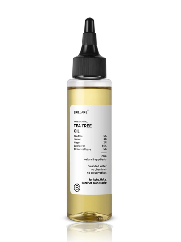 Brillare Tea Tree Hair Oil with The Goodness of Lemon & Sunflower Oil Dry