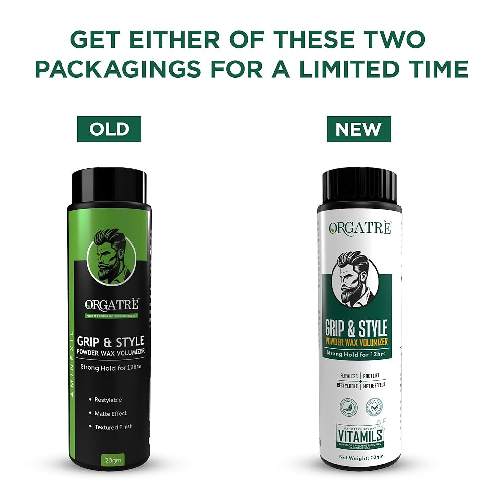 Orgatre Grip And Style Hair Volumizing Powder Wax, Strong hold For 12 Hrs Hair Wax - Distacart