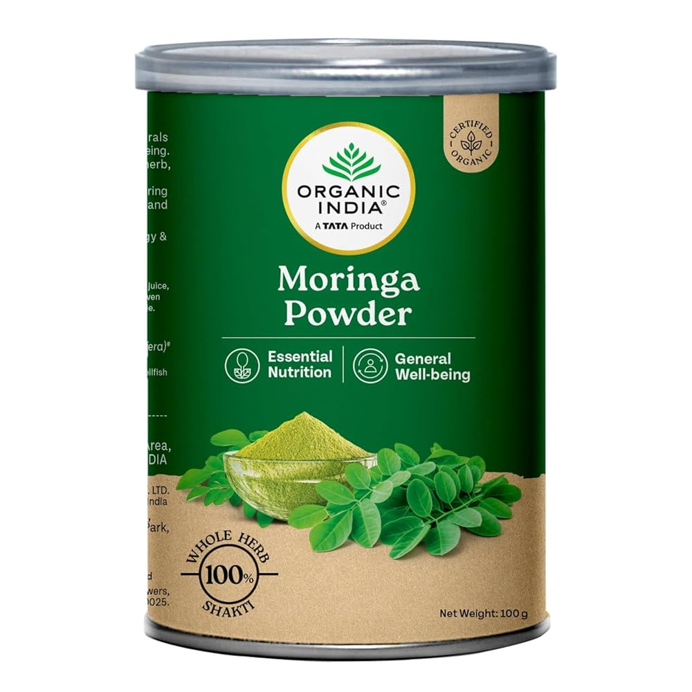 Organic India Moringa Powder - 100 gms - Distacart