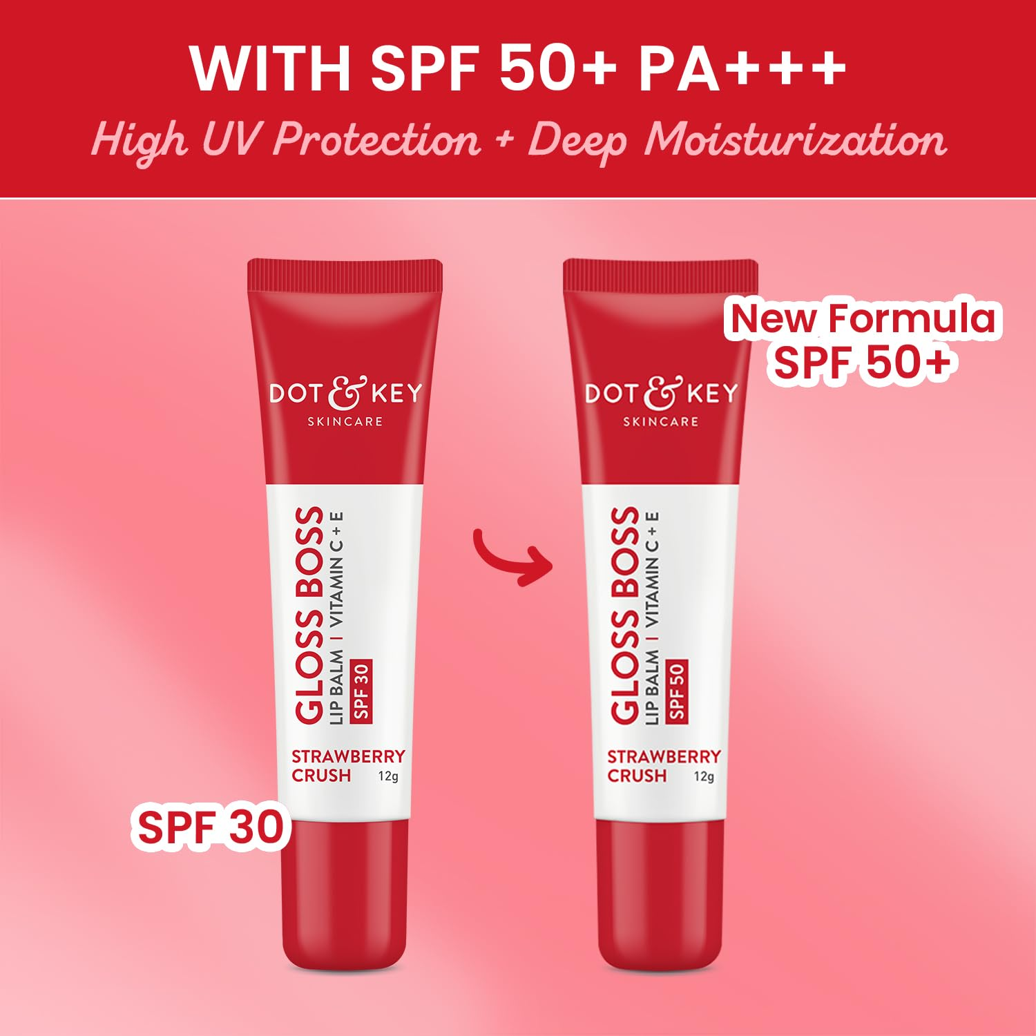 Dot & Key Gloss Boss Strawberry Red Lip Balm - Distacart