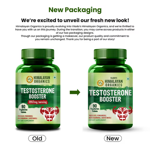Himalayan Organics Plant Based Testosterone Booster Vegetarian Capsules - Distacart