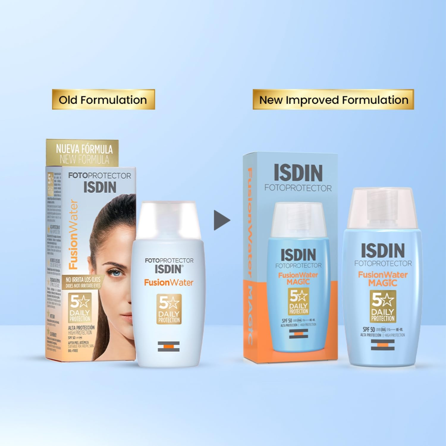 ISDIN Fotoprotector Fusion Water Sunscreen SPF 50 UVB/UVA - Distacart