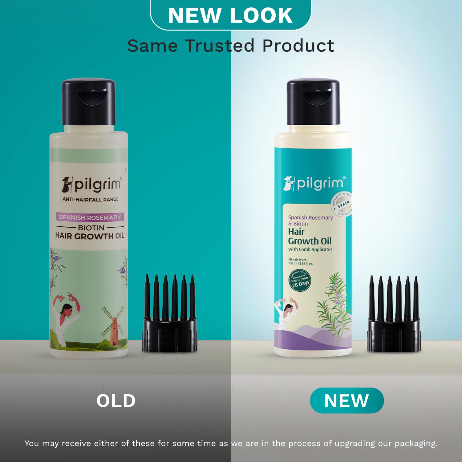 Pilgrim Spanish Rosemary & Biotin Hair Growth Oil To Control Hair Fall & Strengthens Hair - Distacart