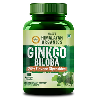 Himalayan Organics Ginkgo Biloba Vegetarian Capsules