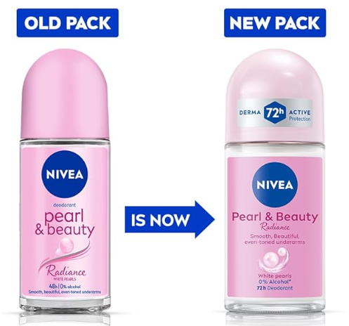 Nivea Deodorant Roll On Pearl & Beauty Radiance For Eventoned Smooth & Beautiful Underarms - Distacart