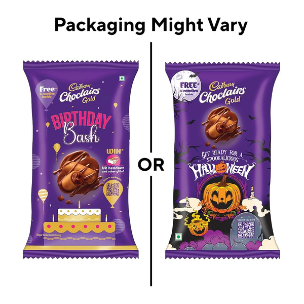 Cadbury Choclairs Gold Candies (chocolatecaramel)