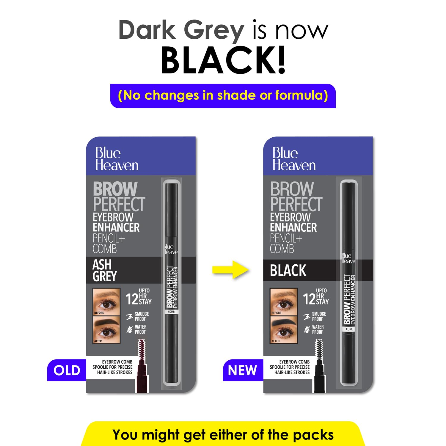 Blue Heaven Artisto Eyebrow Enhancer Pencil & Styler Ash Grey - Distacart