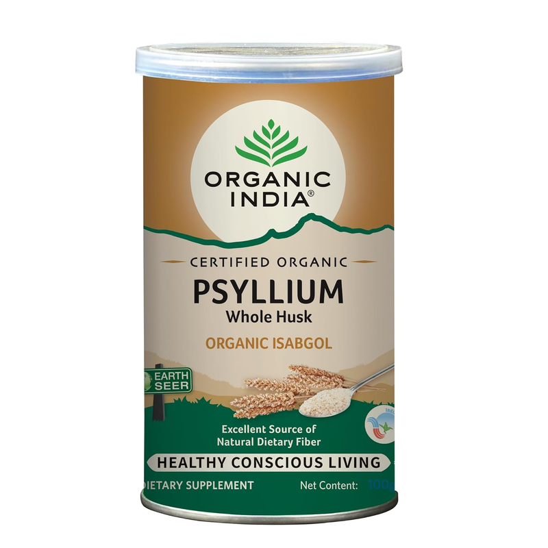 Organic India Psyllium Husk 100 Gram - Distacart